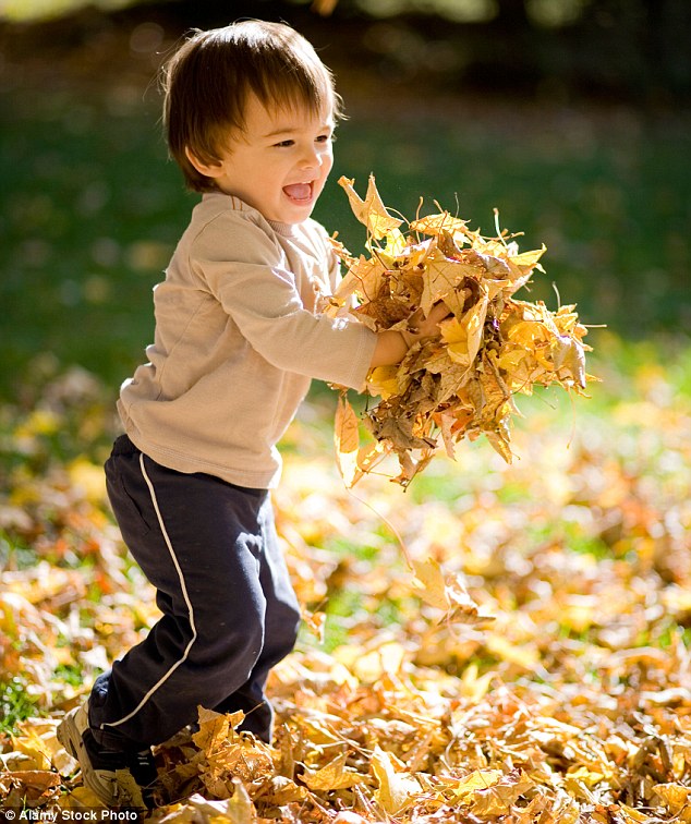 raking leaves